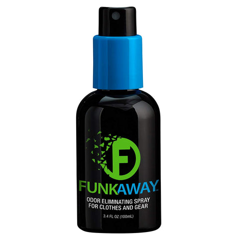 Funk Away Odor Eliminator Spray (3.4 oz.) For Shoes, Clothes and Gear (non-aerosol)