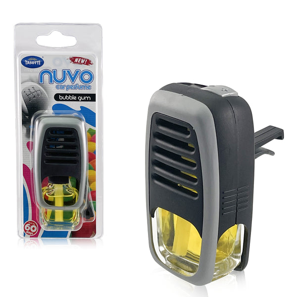 Tasotti Car Perfume Air Freshener, Essential Car Air Freshener for Long-lasting Scent and Car Odor Eliminator, Nuvo Car Perfume Collection, Bubble Gum