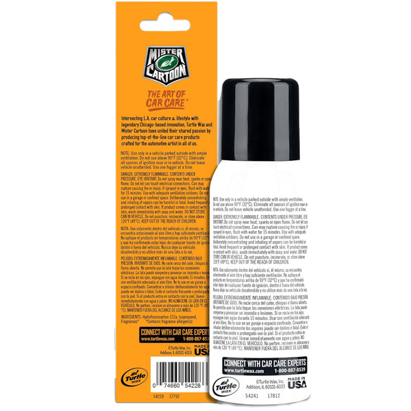 Turtle Wax FOGGER Sunset Peach 2 oz: Ultimate Car Fogger and Smoke Odor Eliminator – Long-Lasting Scent Car Air Freshener, 4 Packs