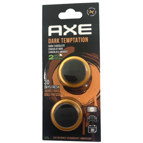 AXE Air Freshener Mini Vent Clip, Odor Eliminator, Air Purifier Provides A Long Lasting Scent, Dark Temptation