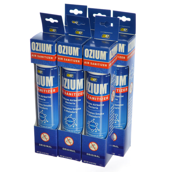 Ozium Cigarette Smoke Air Sanitizer Eliminates Smoke Smell, Aerosol Spray, Original 3.5oz (Pack of 6)