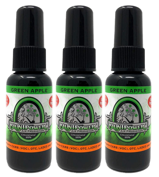 Blunt Power High Concentrated Air Freshener, Green Apple, 1.5oz, 3 Packs