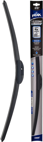 PEAK Silicone Platinum 26" Front Windshield Wiper Blade, Replacement Windshield Wiper Blade with Universal Connector, Pack of 1