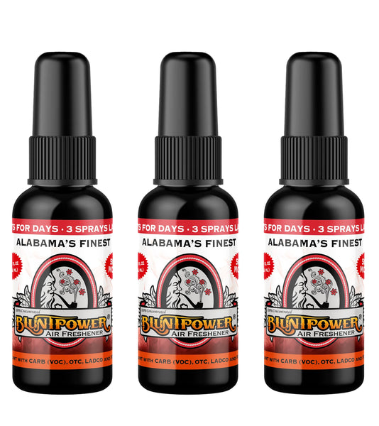 Blunt Power High Concentrated Air Freshener, Alabama Finest, 1.5oz. 3 Packs