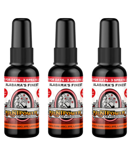 Blunt Power High Concentrated Air Freshener, Alabama Finest, 1.5oz. 3 Packs