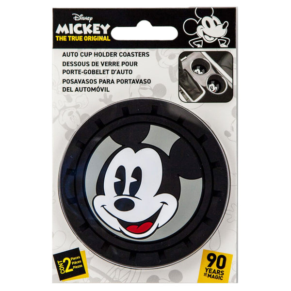 Mickey Mouse Car Cup Coasters 2-Piece - Cute Coasters for Your Car Cup Holders, Must-Have Accessories for Your Car Interior