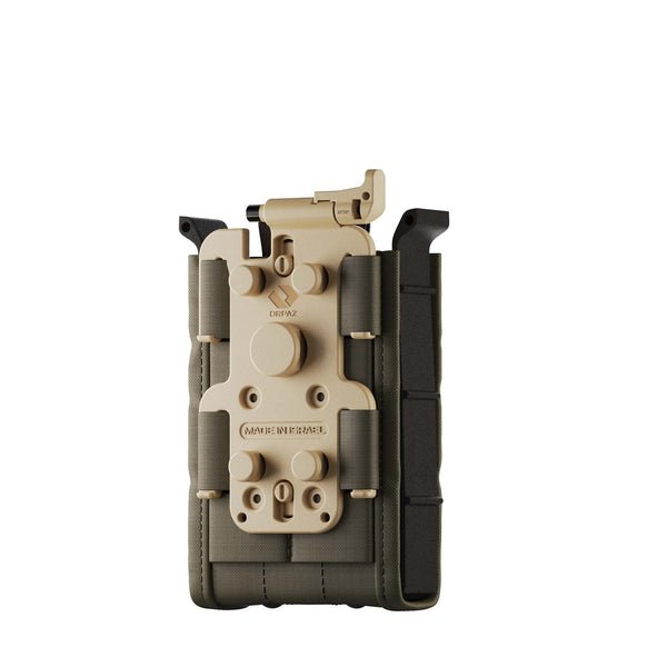 Orpaz Low-Ride Attachment for MOLLE Pouch, MOLLE Mag Pouch, MOLLE Backpack and other MOLLE Accessories, Desert Tan