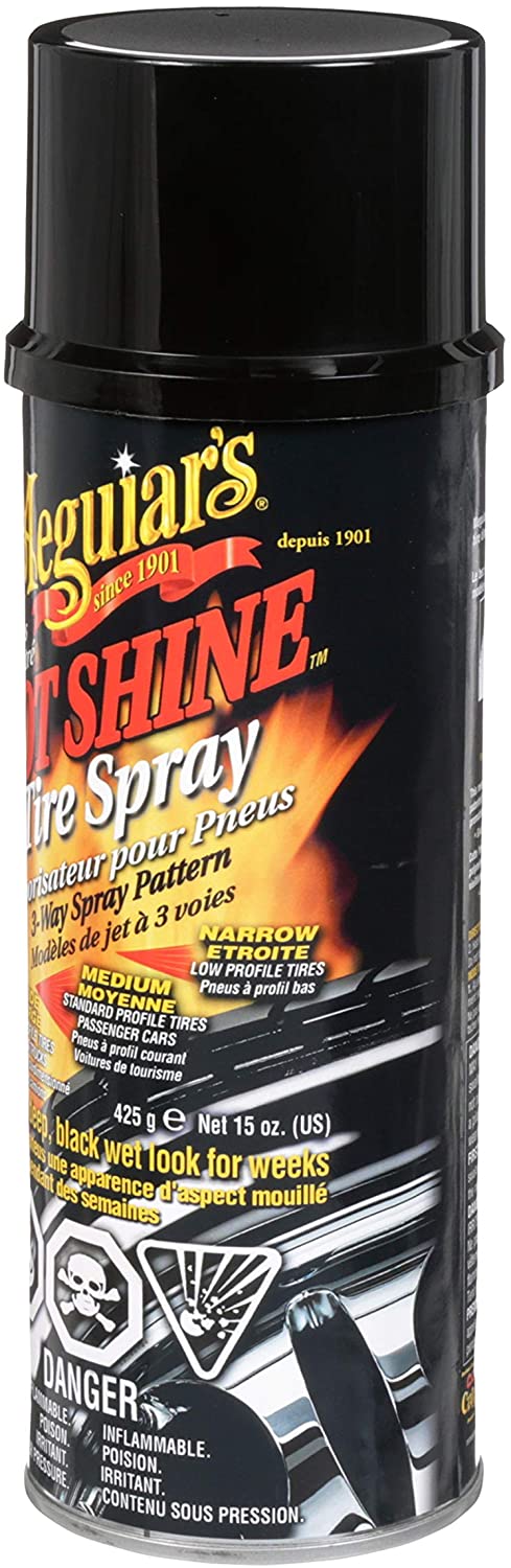 Meguiar's Hot Shine Tire Spray 15 oz Pack of 3