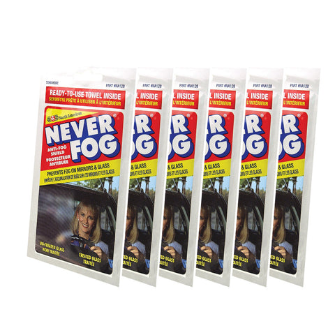 Blue Magic Anti-Fog Shield Towel Prevent Fog on Mirrors & Glass Ready to use Wipes (Pack of 6)