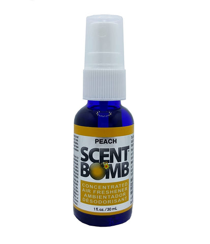Scent Bomb Air Freshener Spray, 100 % Oil Based Concentrated Air Freshener, Air Freshener Spray for Car, Room, Bathroom and Odor Eliminator, Peach