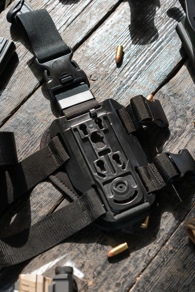 Orpaz OMS Drop-Leg Receiver Attachment for the Orpaz Holster Insert or MOLLE Insert, Black
