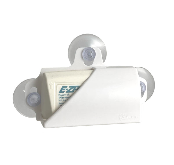 TrexNYC Toll Pass Holder for Car, Super Strong Holder with Suction Cups Holds Tightly to Your Car Windshield, White