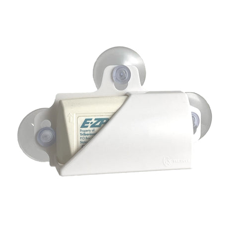 TrexNYC Toll Pass Holder for Car, Super Strong Holder with Suction Cups Holds Tightly to Your Car Windshield, White