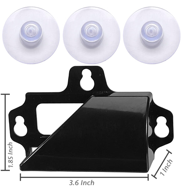 T-Rex EZ Pass/I-Pass Holder for Car, Holds Tightly to Your Car Windshield with 3 Suction Cups, Black