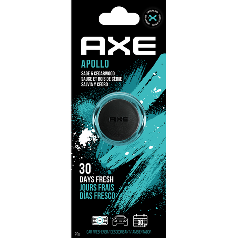AXE Air Freshener Mini Vent Clip, Odor Eliminator, Air Purifier Provides A Long Lasting Scent, Apollo