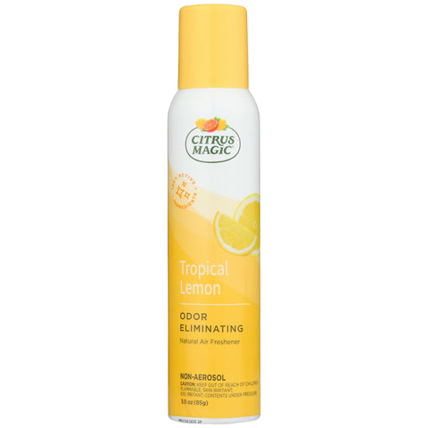Citrus Magic Natural Odor Eliminating Air Freshener Spray, 100 % Natural Citrus Oils, Tropical Lemon, 3- Ounce
