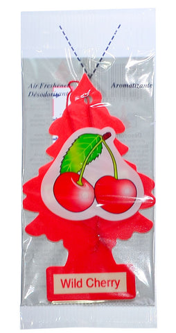 Little Trees Hanging Car Freshener Cardboard Paper For Home Car Office Wild Cherry