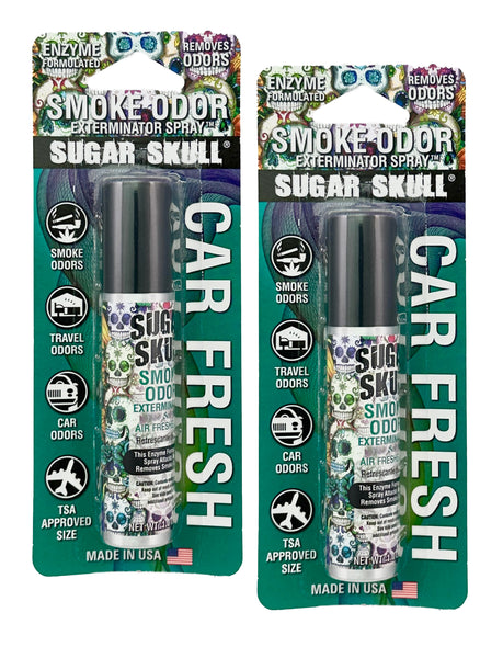 Smoke Odor Exterminator Air Fresh Spray - Your Ultimate Solution for Smoke and Household Odor Elimination - 1 oz Spray, Sugar Skull, 2 Packs
