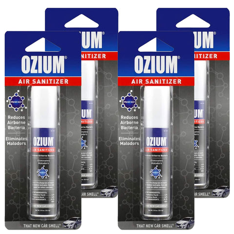 Ozium Air Sanitizer 0.8 oz Spray, That New Car Smell 4-PACK