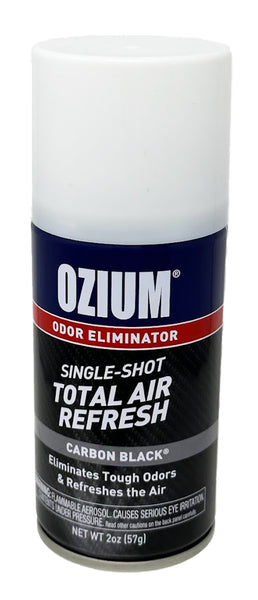 Ozium Air Sanitizer, 2 oz Car Fogger: Single-Shot Smoke Odor Eliminator & Car Air Freshener, Carbon Black, 6 Packs