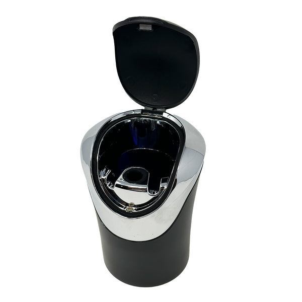 TrexNYC Car Ashtray Luxury Flip Top with Blue LED Light and Portable Ashtray Design - Ideal for Car, Home, and Office.