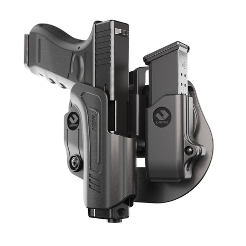 Orpaz G17 Holster Optics Comp. Level II OWB Holster with Glock 17 Magazine Holder