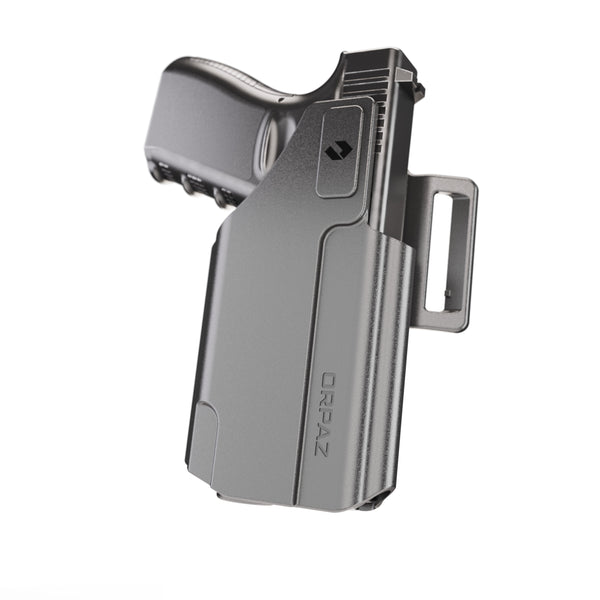Orpaz EVO G19 Light Bearing Modular Holster Compatible with Ambidextrous Glock 19 Holster with Light, Dual-carry Holster Provides Multiple Options to Suit your Needs - IWB or OWB