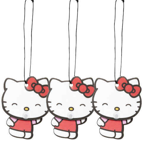 Hello Kitty Automotive Air Fresheners: PlastiColor Wiggle Hanging Car Air Freshener - Odor Eliminator for Car, Cute Hanging Air Freshener for a Fresh Driving Experience, 3 Packs
