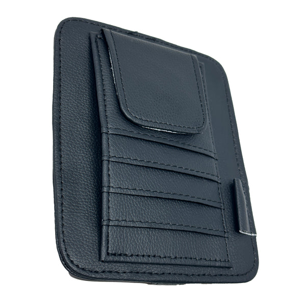 TrexNYC Multi-Function Car Organizer: Backseat and Sun Visor Storage - Ultimate Car Organizers and Storage, Black