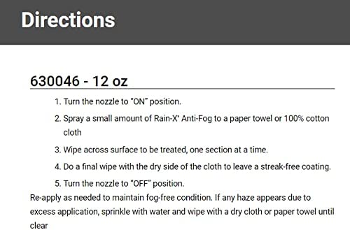 Rain-X Interior Glass Anti-Fog, Car Defogger Glass Cleaner Spray for Automotive Interior Glass and Mirrors - 12 fl. Oz.