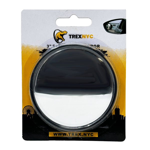 TrexNYC Blind Spot Mirror - Convex Mirror  for Larger Side View, Enhanced Safety with Side Mirror Blindspot and Ideal Side View Mirror Blind Spot Solution