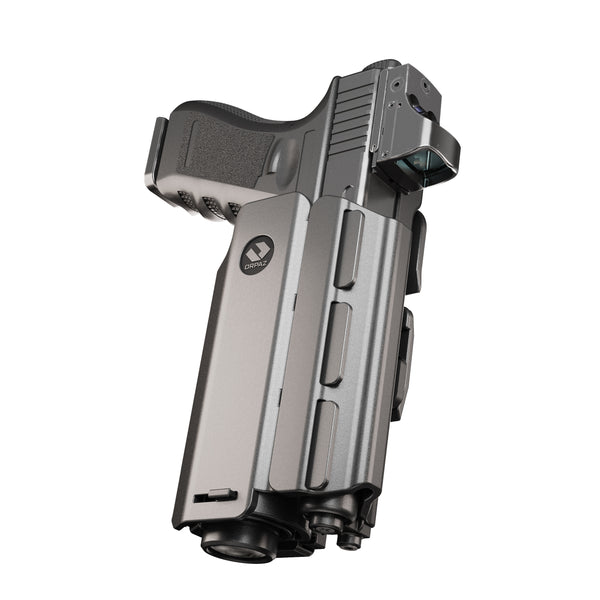 Orpaz Sig P320 Light Bearing Holster Compatible with Sig Sauer P320 Holster with Light/Laser/Sight/Optics (Large Pistol Lights, MOLLE Attachment)