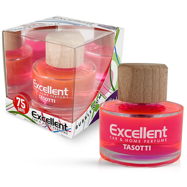 Tasotti Excellent Car Perfume Air Freshener, Luxury Car Air fresheners and Car Odor Eliminator, Long Lasting Scent Up to 75 Days, Bubble Gum