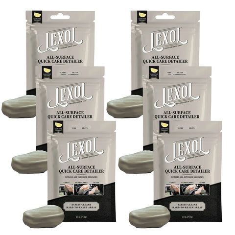 Lexol GEL Quick Care Detailer, 2.8 OZ - Premium Car Detailing Kit with Cleaning Gel, Car Putty for Cleaning - Comprehensive Car Cleaning Kit for a Gleaming Finish, 6 Packs