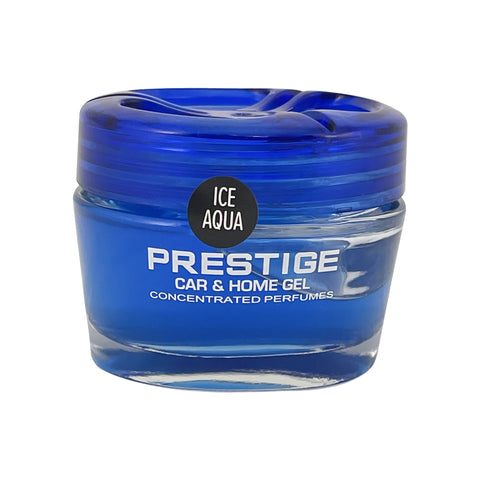 Tasotti Car Perfume Air Freshener, Car and Home Gel Air Freshener, Odor Eliminator and for Long-lasting Fragrance up to 75 days, Prestige Car Concentrated Perfume Collection, Ice Aqua