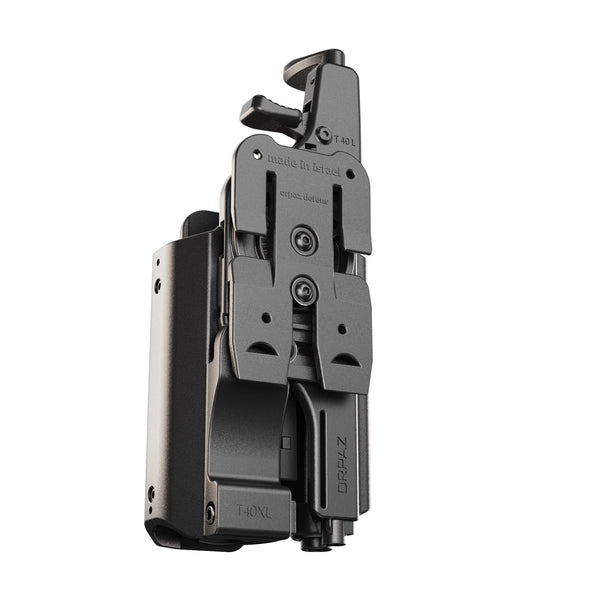 Orpaz T40 Security 9 Holster with Light compatible with Ruger Security 9 Holster with Light, Left Handed Large Pistol Lights, MOLLE Attachment