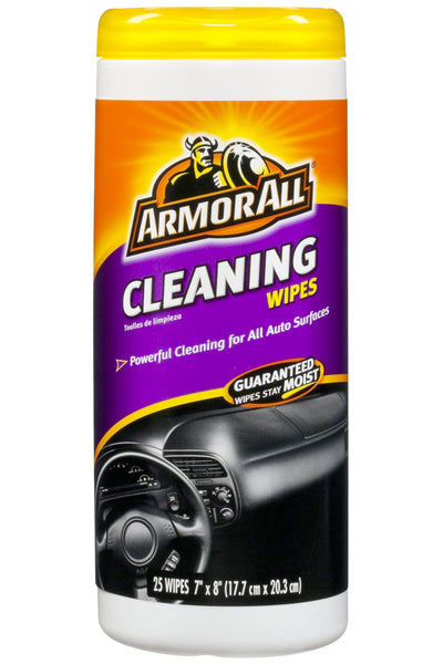 Armor All Automotive Cleaning Wipes Removes Ground-in Dirt Dust & Grime Lint-free 25 Disposable Wipes