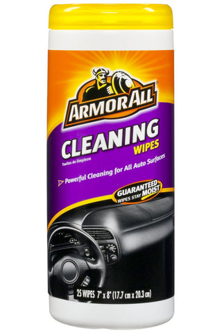 Armor All Automotive Cleaning Wipes Removes Ground-in Dirt Dust & Grime Lint-free 25 Disposable Wipes