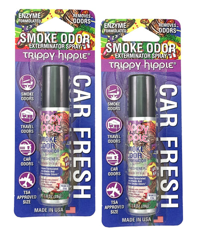 Smoke Odor Exterminator Air Fresh Spray - Your Ultimate Solution for Smoke and Household Odor Elimination - 1 oz Spray, Trippy Hippie, 2 Packs
