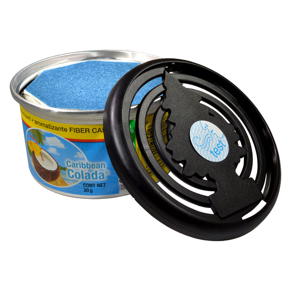 Little Trees Caribbean Colada Fiber Can Air Freshener, 4 Pack