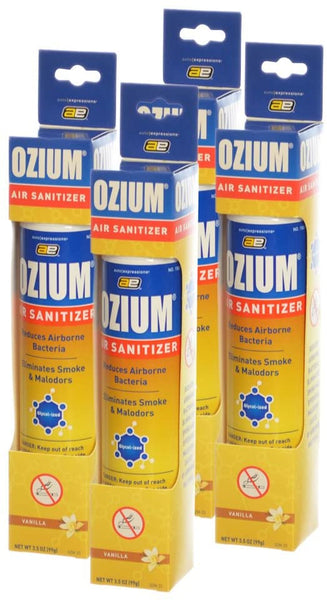 Ozium Spray 3.5oz Ozium Air Sanitizer, VANILLA (4-Pack)