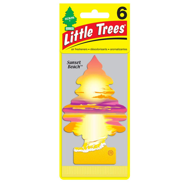 Little Trees Car Air Freshener 6-Pack (Sunset Beach)
