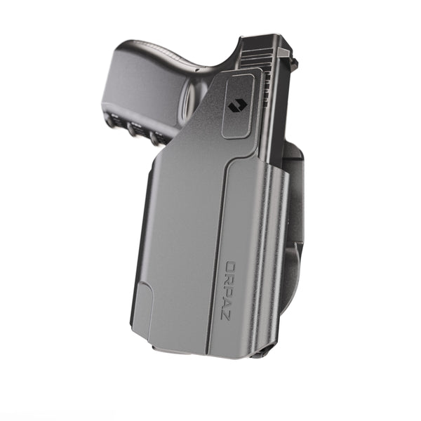 Orpaz EVO G19 Light Bearing Modular Holster Compatible with Ambidextrous Glock 19 Holster with Light, Dual-carry Holster Provides Multiple Options to Suit your Needs - IWB or OWB