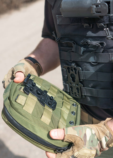 Orpaz MOLLE Attachment for MOLLE Pouch, MOLLE Mag Pouch, MOLLE Backpack and other MOLLE Accessories, Black