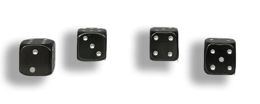 TrexNYC Tire Valve Caps, Universal Stem Covers for Cars, SUVs, Bike, Trucks, Motorcycles, Heavy-Duty and Easy-Grip Use, 4 Pieces, Chrome Dice