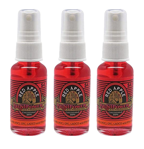 Blunt Power High Concentrated Air Freshener, Red Apple, 1.5oz, 3 packs