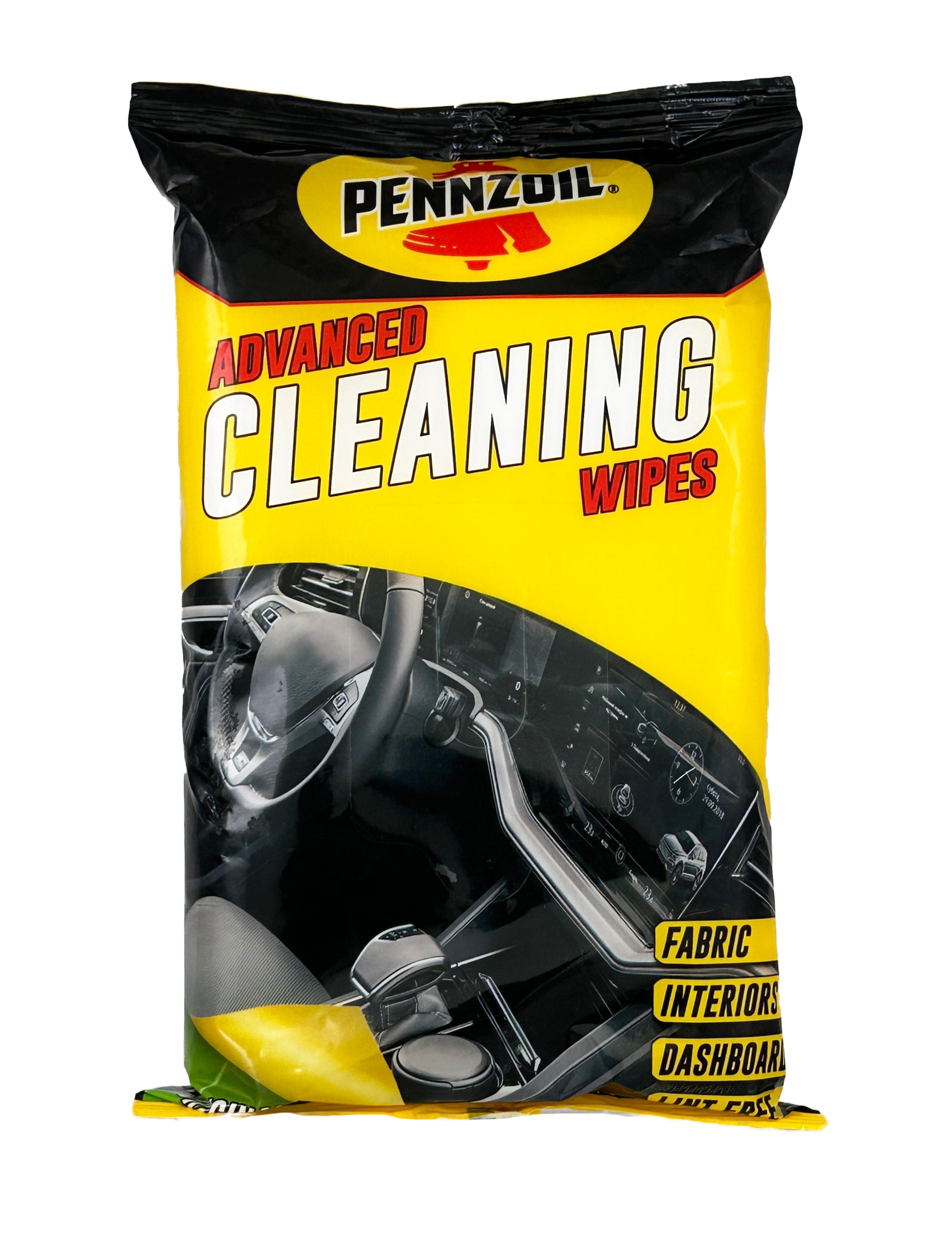 Pennzoil Car Interior Cleaning Wipes - Advanced Car Cleaning Supplies for Superior Car Cleaning, Efficient, and Effective Car CLEANER. 30-Count