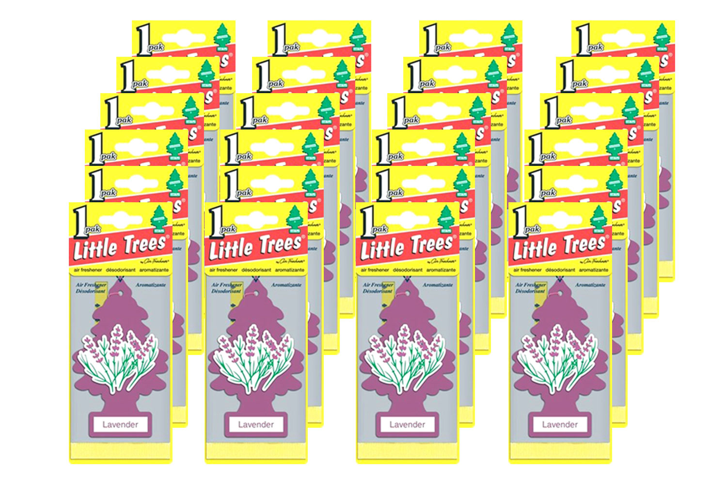 lavender little trees Little Trees Hanging Car and Home Air Freshener, Lavender Scent (Pack of 24) by GOSO Direct
