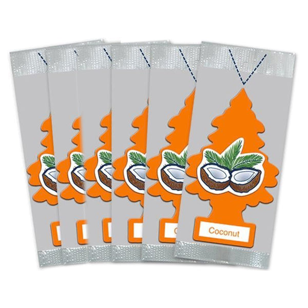 Little Trees Car Air Freshener 6-Pack (Coconut)