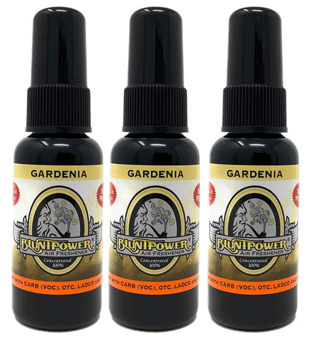 Blunt Power High Concentrated Air Freshener, Gardenia, 1.5oz, 3 Packs